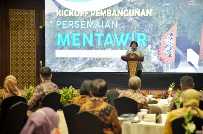 Menteri LHK Gelar Kick Off Pembangunan Persemaian Mentawir IKN